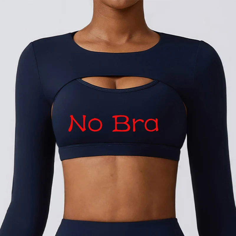 Running Shirt Fitness Tight Woman Work Out Clothing Shawl New Long Sleeve Yoga Tops Sexy Gym Sportswear Yoga Wear For Women