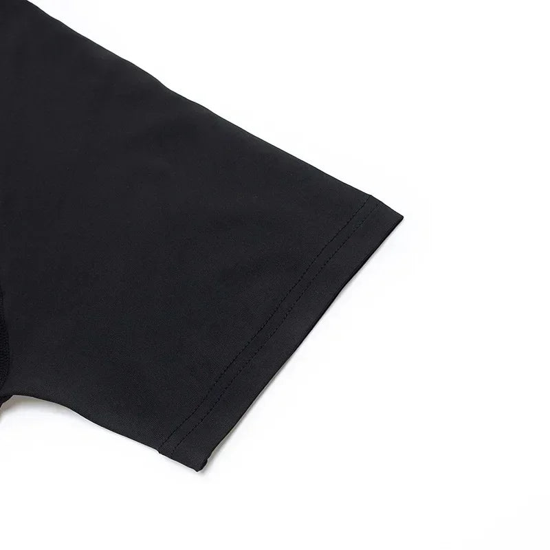 Men's Compression Gym Sportswear Running Breathable Quick Drying Short Sleeved Comfortable Absorbing Tight Fit Fitness T-shirt