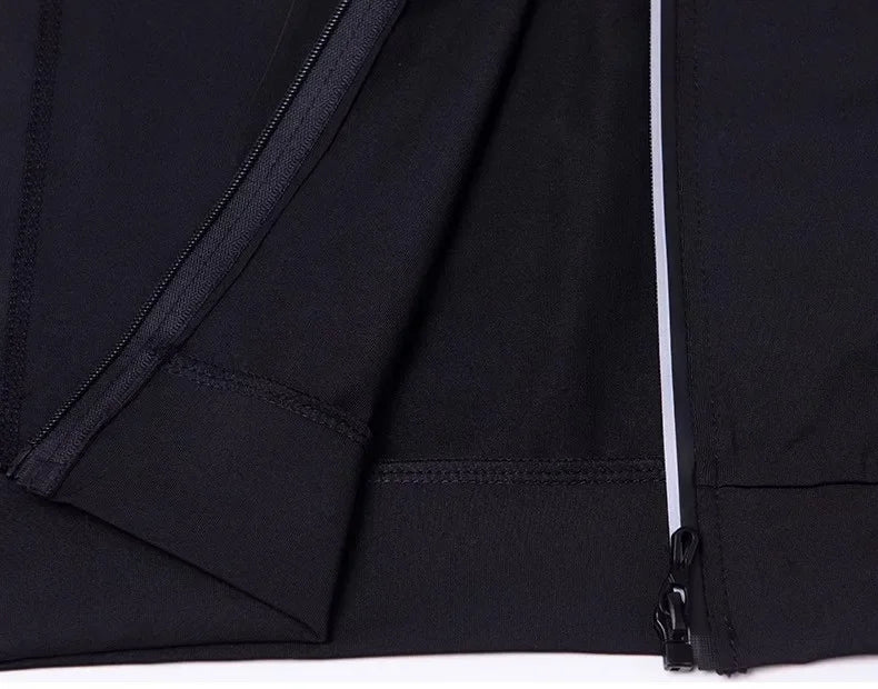 Men's running suit, long sleeve top + long pants + shorts, comfortable fit light, autumn training outdoor exercise clothing