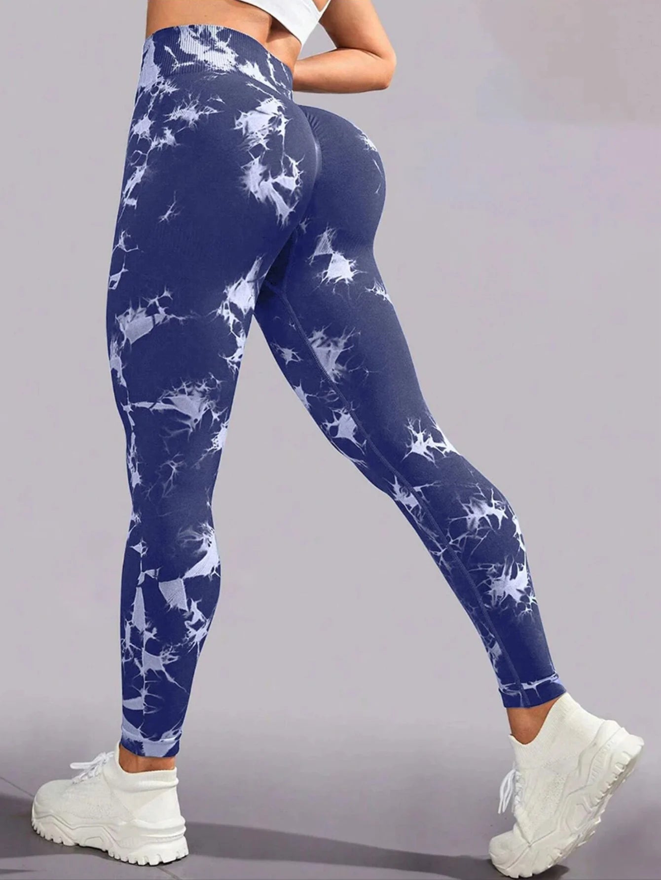 Tie Dye Gym Yoga Pants Fitness Workout Sportswear Clothing For Women High Waist Scrunch Butt Liftting Sports Leggings