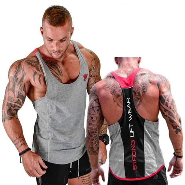 Gyms VEST Fitness sleeveless shirt Mens Bodybuilding Tank top  New Male Cotton clothing Fashion Singlet vest Undershirt Hombre