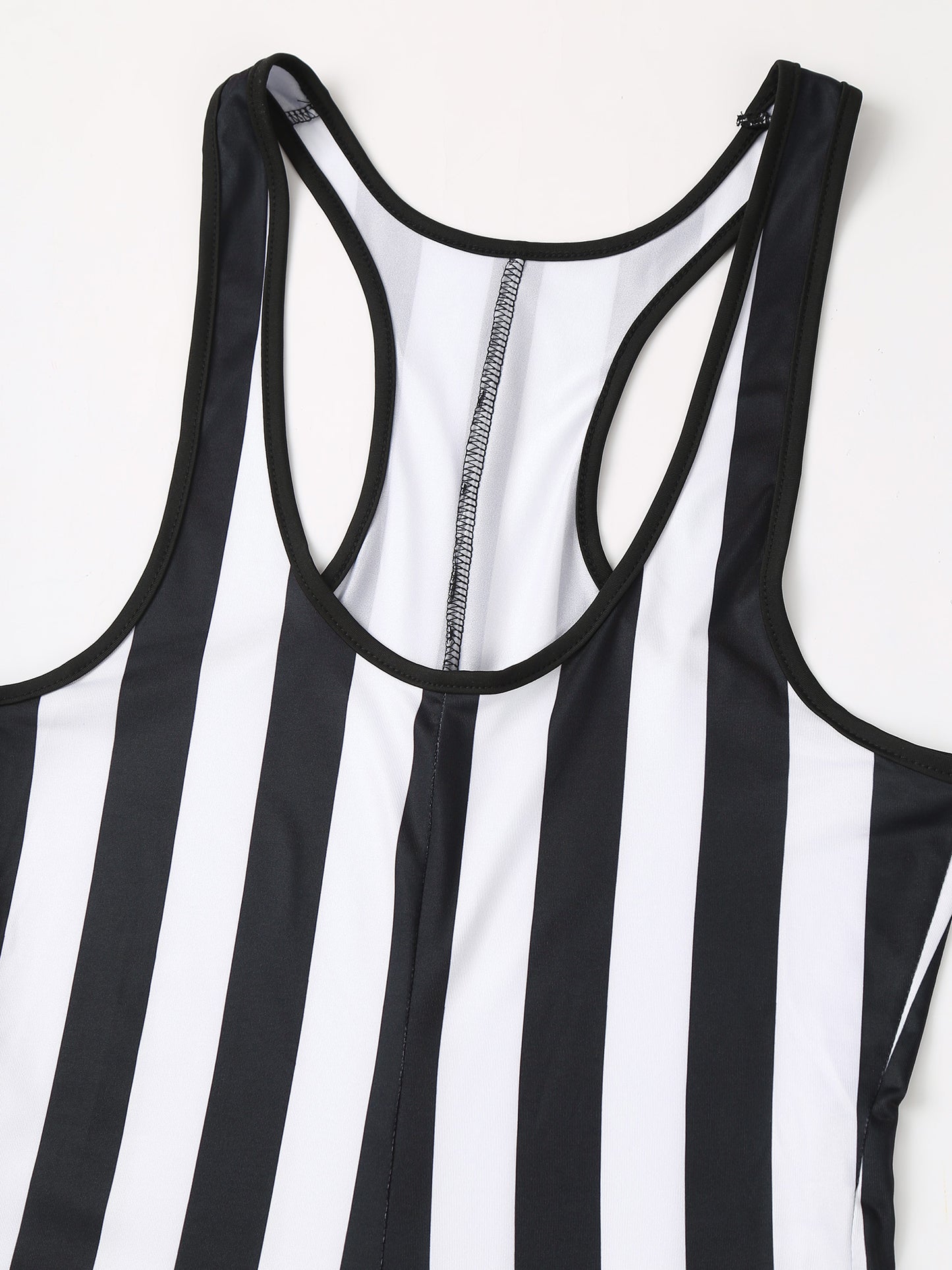 Men's Swimwear Gym Sports Yoga Gymnastics Leotard Bodysuits Striped Jumpsuit Swimming Suits Workout Wrestling Singlet Bodysuit