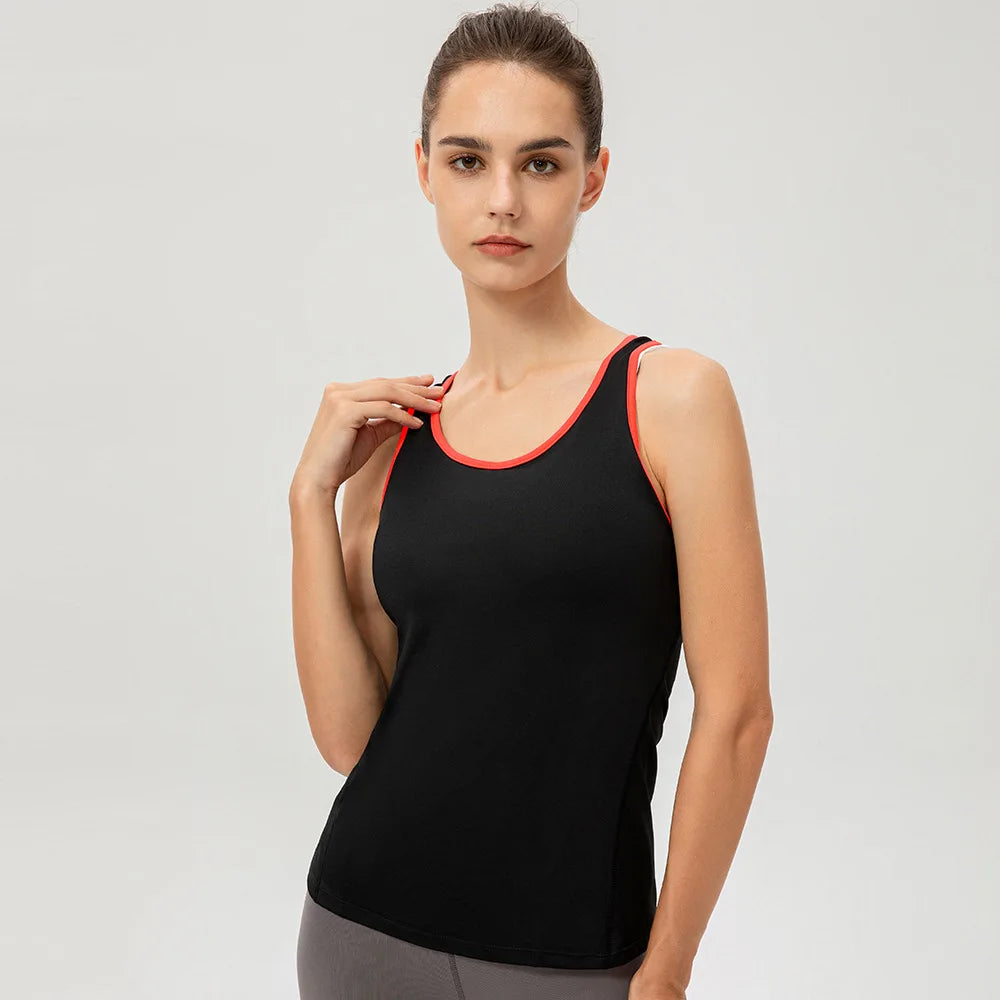 Yoga Shirt Sport Running Quick Dry Vest High elasticity Tight fitting Women GYM Clothing Fitness Bodybuilding T shirt