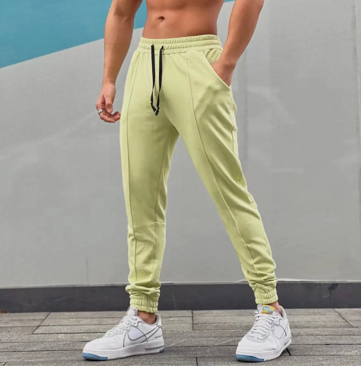 Gym Fitness Sports Pants Men's Trousers Cotton Open Crotch Erotic Outdoor Sex Casual Running Joggers Basketball Sweatpants Men