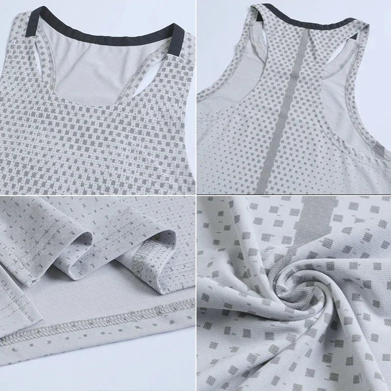 Men's Running Vest Outdoor Training Clothing Male Sportswear Sleeveless T-shirt Gym Jogging Tank Top Bodybuilding T Shirt