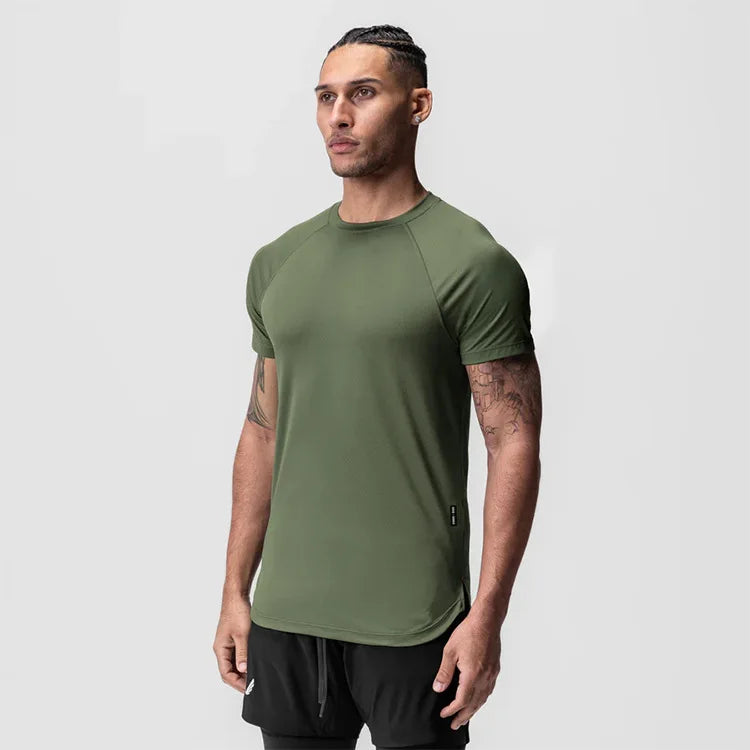Gym Mens Summer Casual Skinny Compression T-Shirt Short Sleeve Tee Man Fitness Quick Dry Sport Sweatshirt Tops Workouts Clothing
