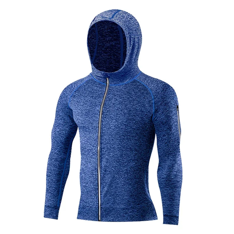 Men's Fitness Sportswear Winter Running Jacket Tight Wear Sport Top Coat Gym Clothing Sweatshirt Training Running Jersey Outfits