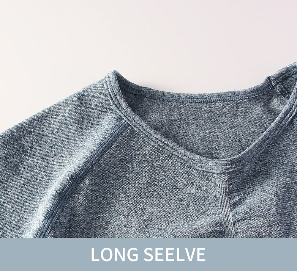 Women's 2 Piece Seamless Yoga Sportswear Set Gym Wear Fitness Wear Short Long Sleeve Top High Waist Leggings Fitness Sportswear