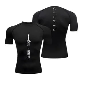 Men's compression shirt sportswear running fitness gym compression anime Fushiguro gym clothing