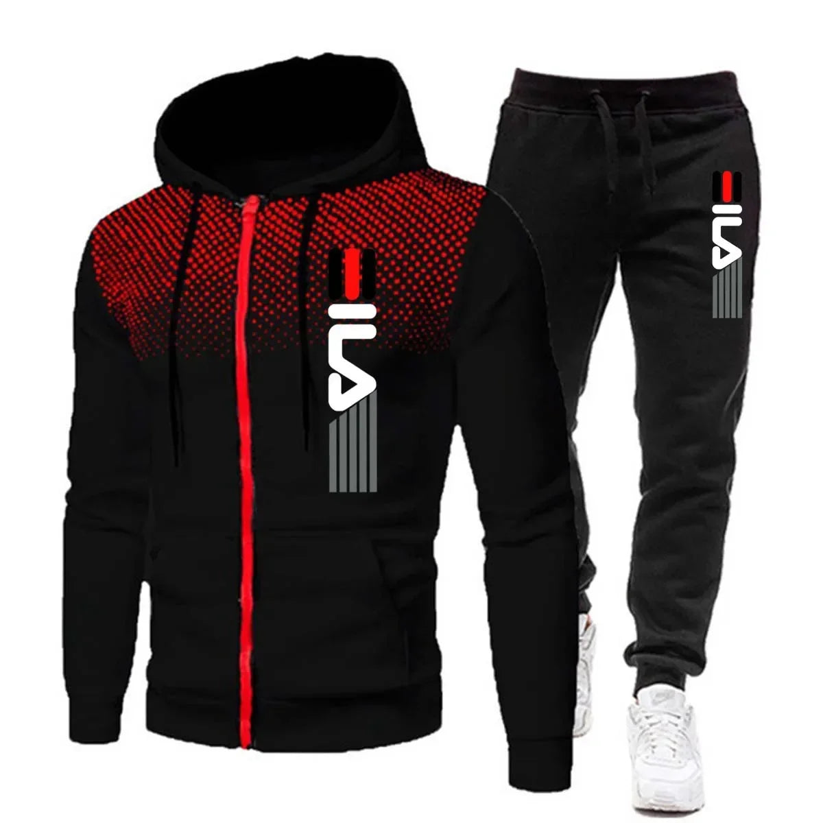 New explosive fashion trend sports suit men's hoodie fitness gym clothing men's running suit sportswear jogging