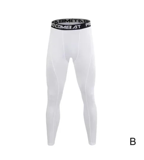 Men Gym Sportswear Muscle Bodybuilding Compression Pants Running Sports Long Pants Jogging Fitness Male Elastic Tights Trousers