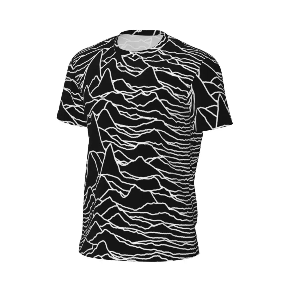 Gym T Shirt For Men Mondrian Line T-Shirts Trendy Cool Colorful Plaid Summer Tees O Neck Y2K Retro Graphic Clothing Gift Idea