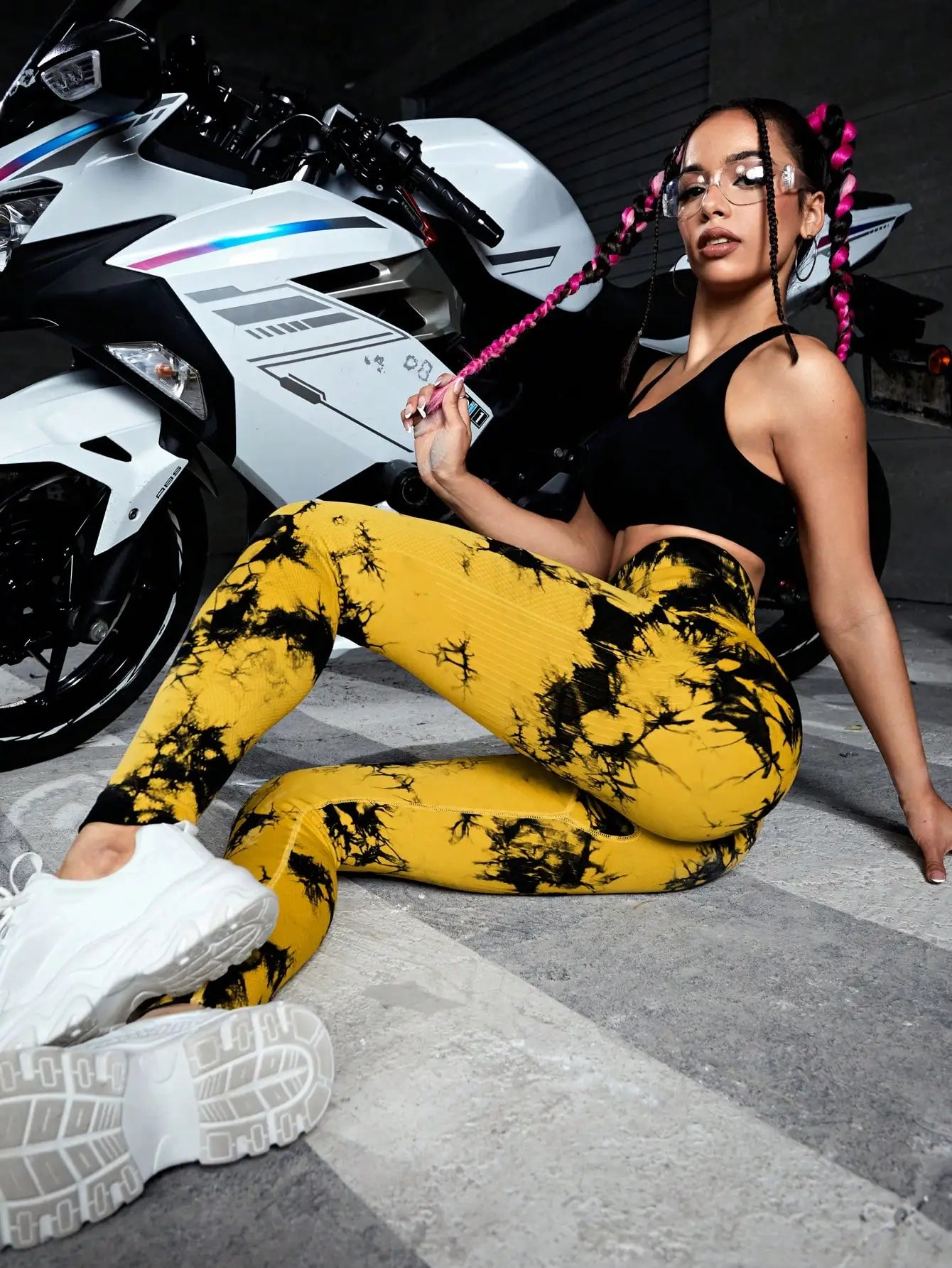 Tie Dye Gym Yoga Pants Fitness Workout Sportswear Clothing For Women High Waist Scrunch Butt Liftting Sports Leggings