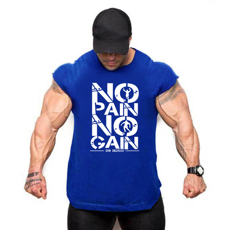 Gym Clothing Mens Bodybuilding Hooded Tank Top Cotton Sleeveless Vest Sweatshirt Fitness Workout Sportswear Tops Male Suspenders