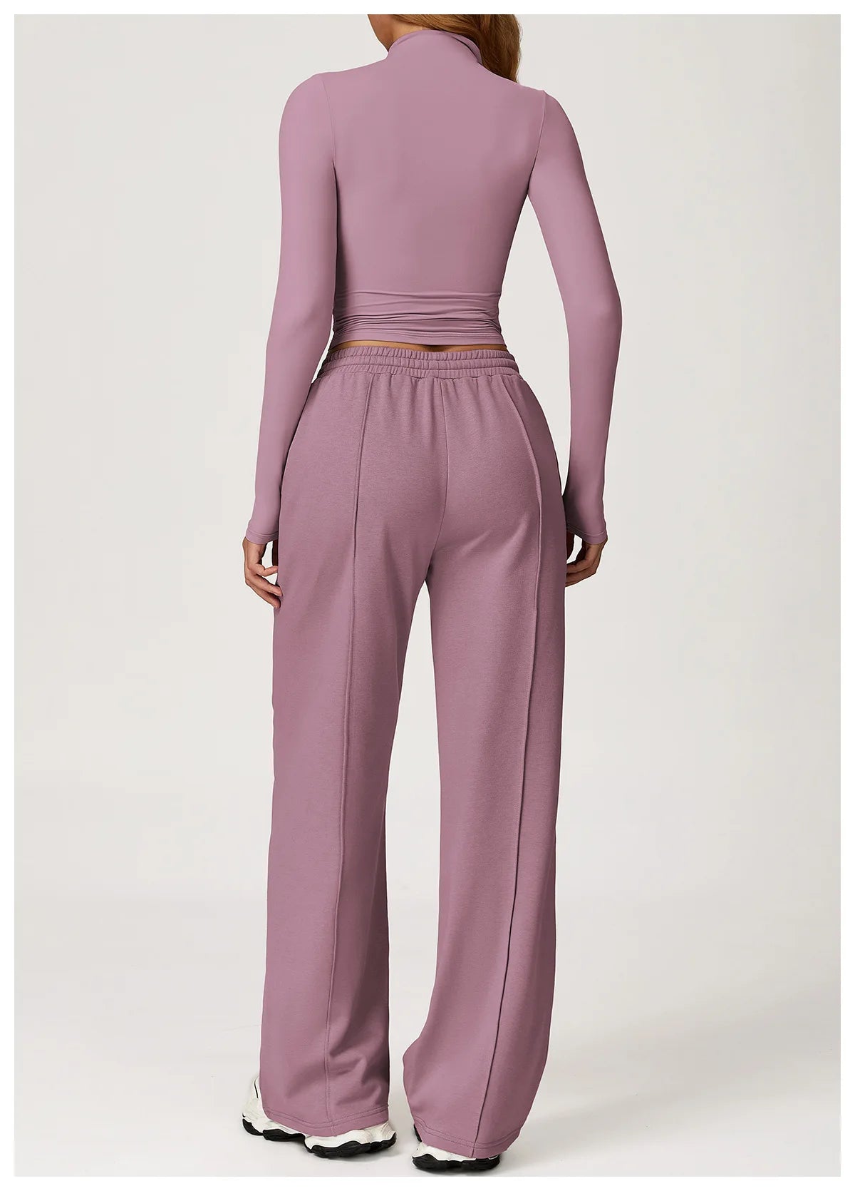 Yoga Shirts for Women 2025 Long Sleeve Quick-drying Fitness Sports Top Gym Clothes Workout Top High-necked Versatile Outer Wear