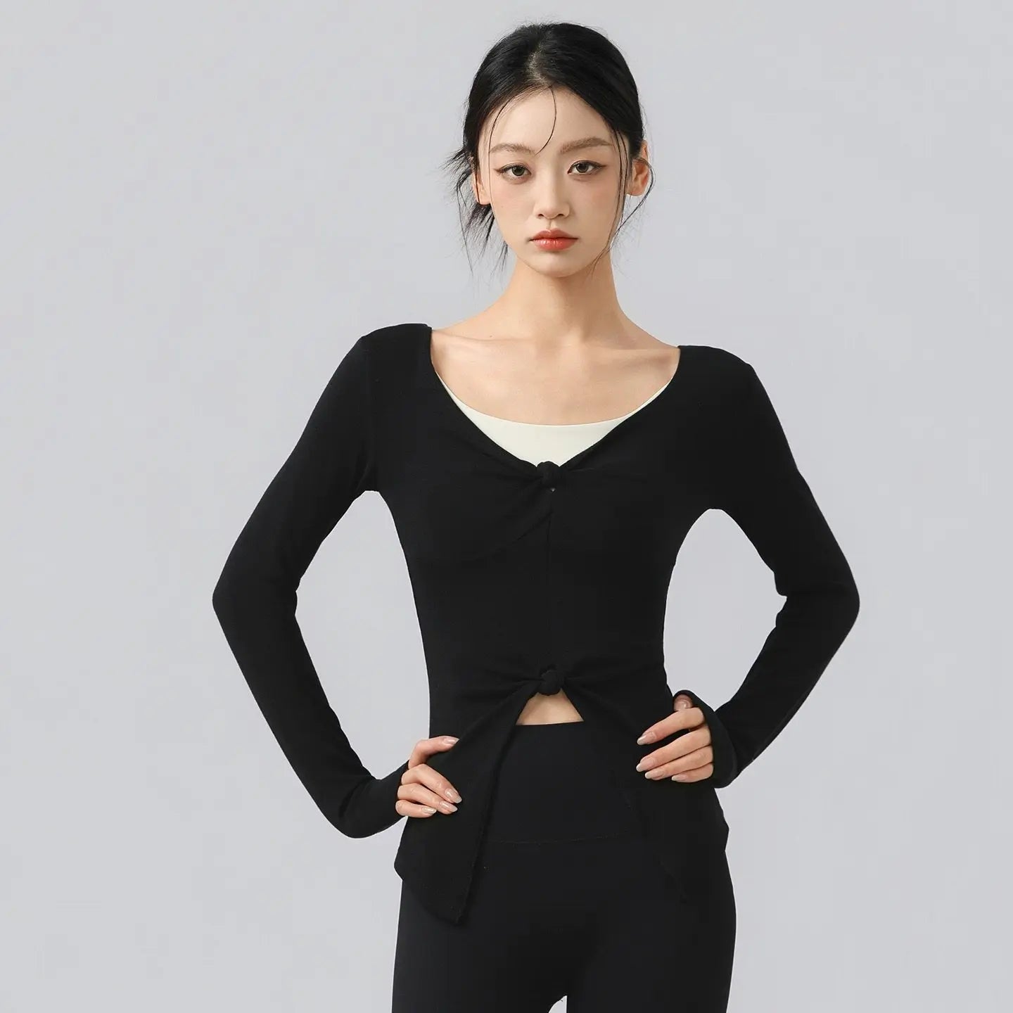 Yoga Clothes for Women Long-sleeved Shirts Gym Tight Running Training Pilates Fitness Clothes Slimming Sports Yoga Tops Clothing