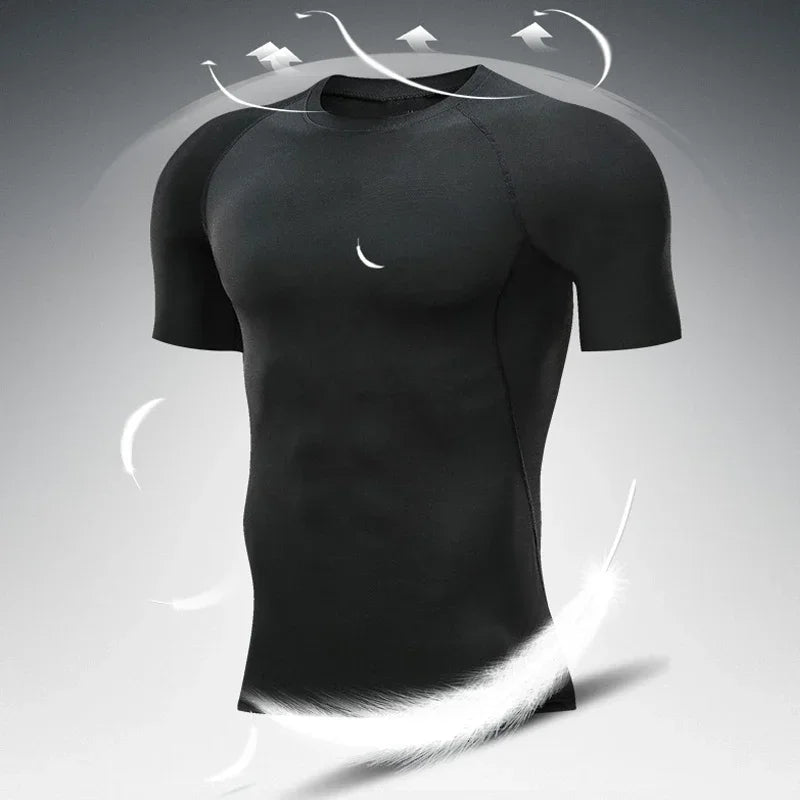 Men and Women Are Suitable for Jogging, Training, and Gym Customization of Tight Fitting T-shirts with Design Logos and Original