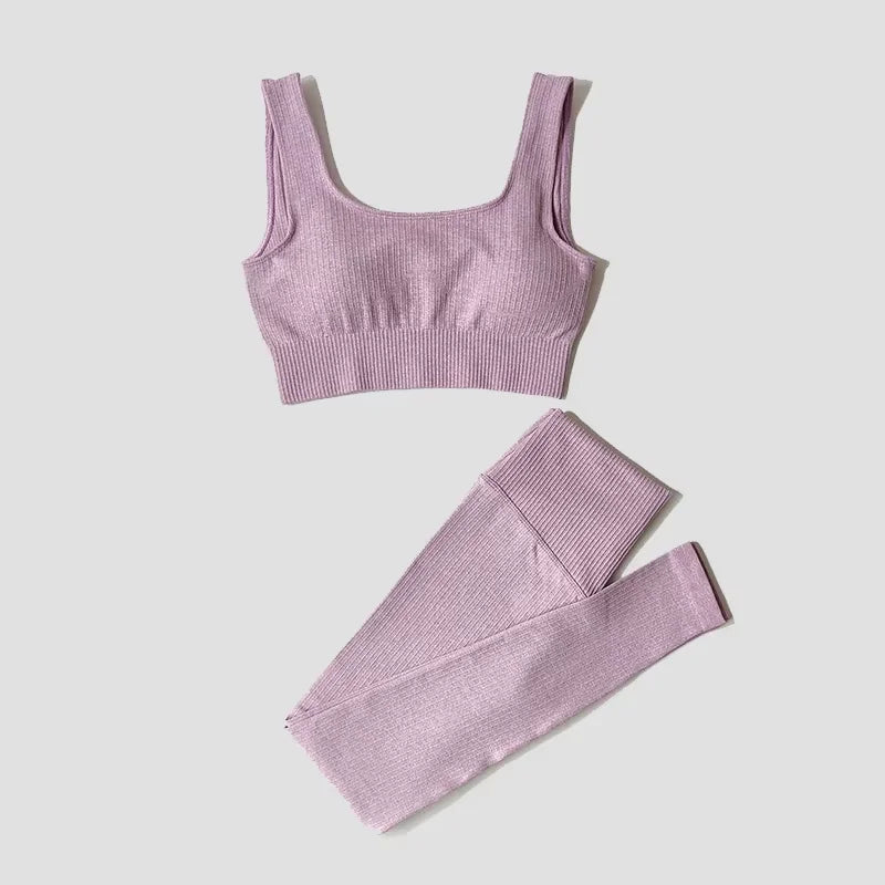 Women's Sportswear Fitness Yoga Sets High Waist Sports Leggings Yoga Bra Gym Clothing Workout Sport Suits