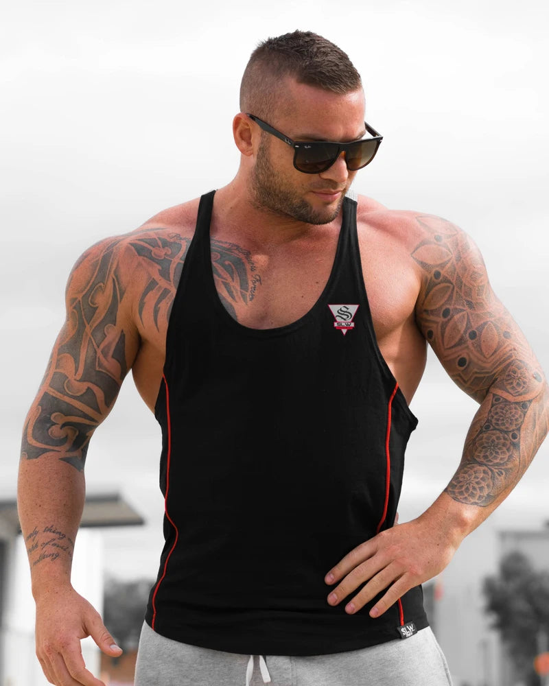 Gyms VEST Fitness sleeveless shirt Mens Bodybuilding Tank top  New Male Cotton clothing Fashion Singlet vest Undershirt Hombre