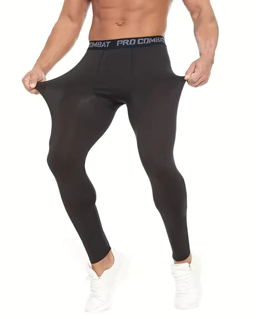 Gym Mens Fitness Running Sport Pants Athletics Tight Leggings Joggings Skinny Yoga Compression Trousers Lycra Sweatpants Dry Fit