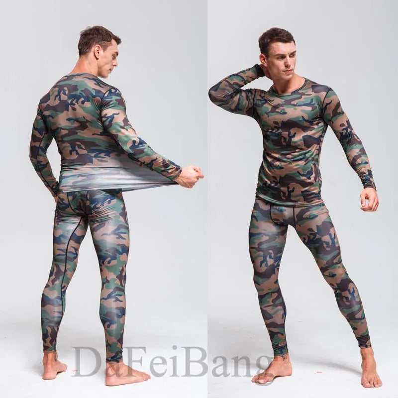 Men's Compression Sport Suits Gym Tights Training Clothes Workout Jogging Set Running Rashguard Tracksuit Sportswear For Men