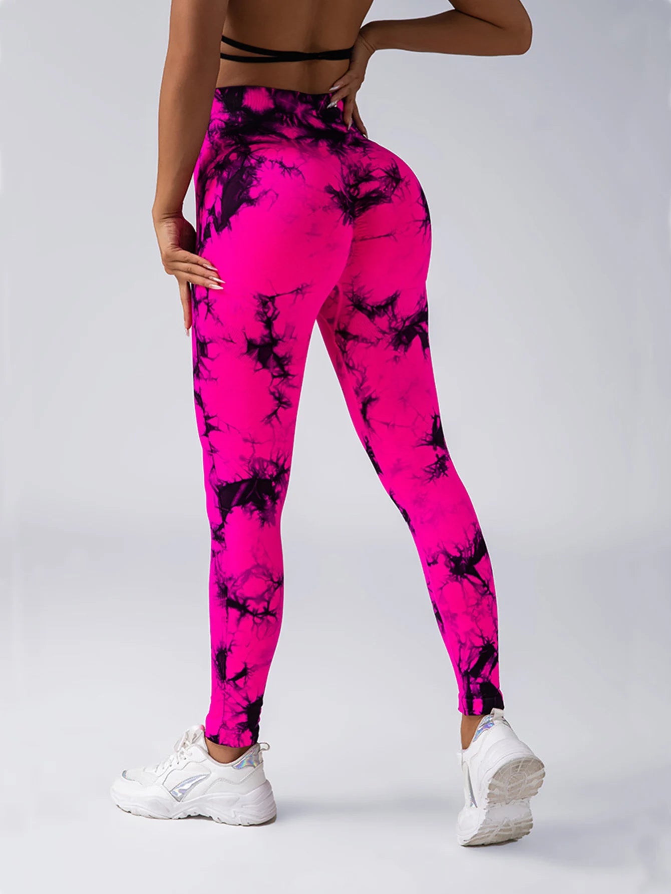Tie Dye Gym Yoga Pants Fitness Workout Sportswear Clothing For Women High Waist Scrunch Butt Liftting Sports Leggings