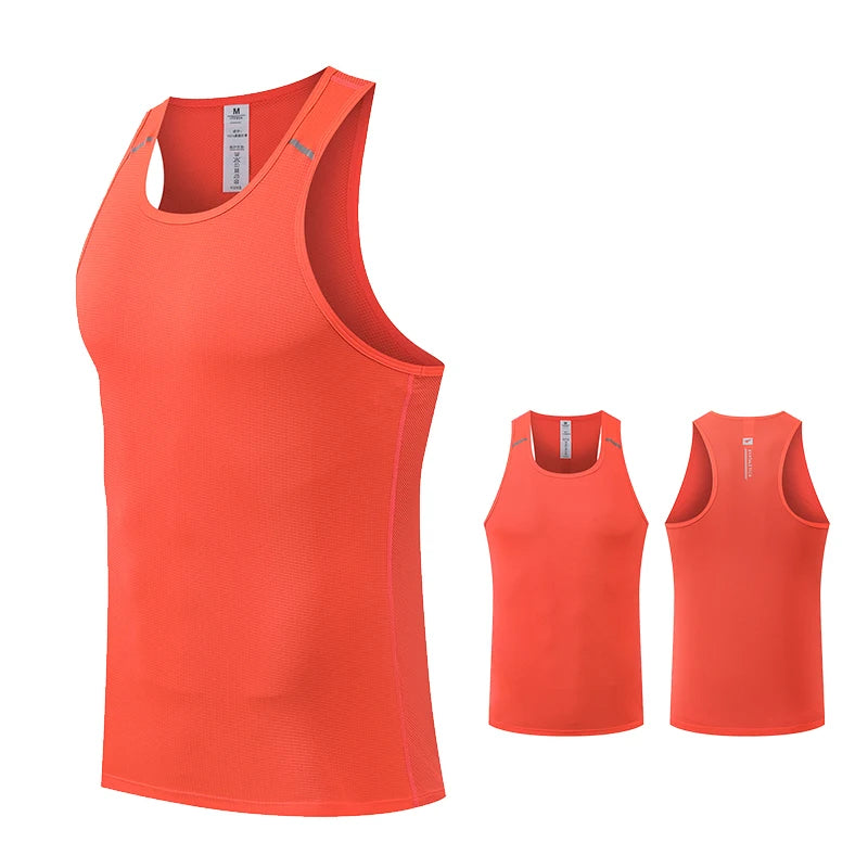 Men Sportswear Man Gym Fitness Vest Male Sportwear Sleeveless T-shirt Athletics Running Clothing Hiking Vests Men's Tracksuit