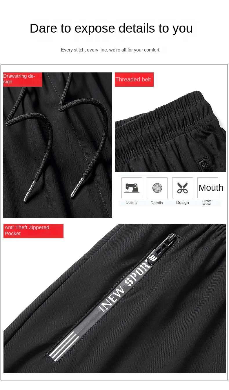 Men Casual Pants Fitness Sportswear Tracksuit Bottoms Skinny Sweatpants Cotton Trousers Gyms Jogger Track Pants Mens Joggers 5XL