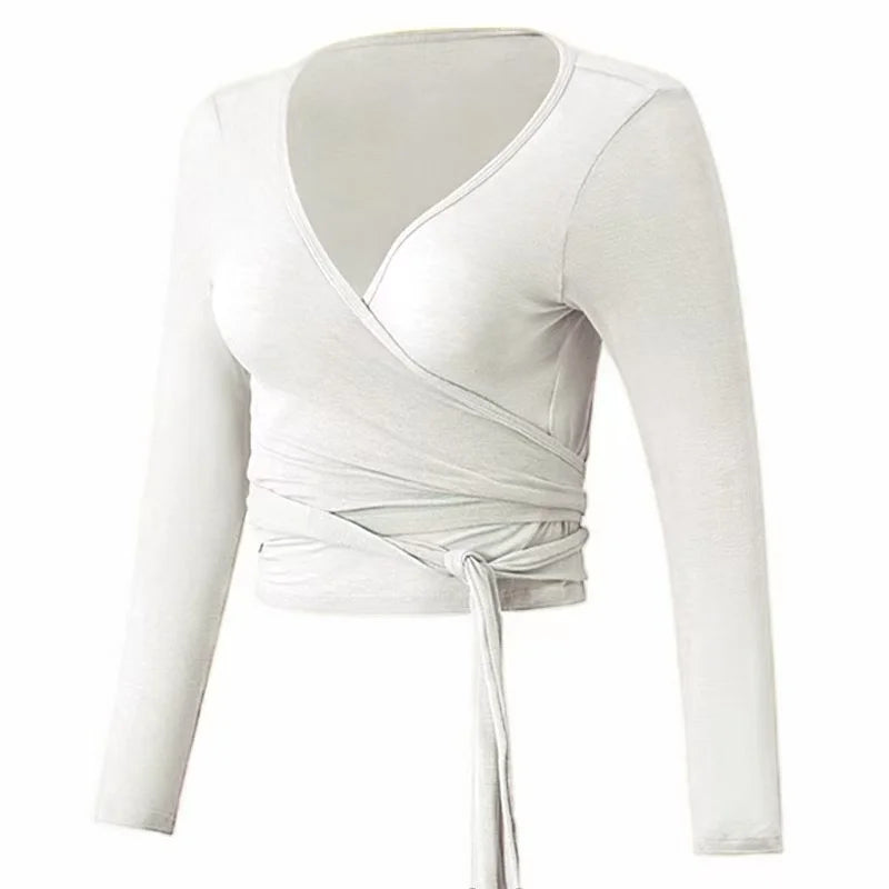 Gym Thin Sexy Strappy Cross Top Breathable Yoga Wear T Clothing Running Cover-up Fitness Wear Long-sleeved Shirts Yoga Pilates