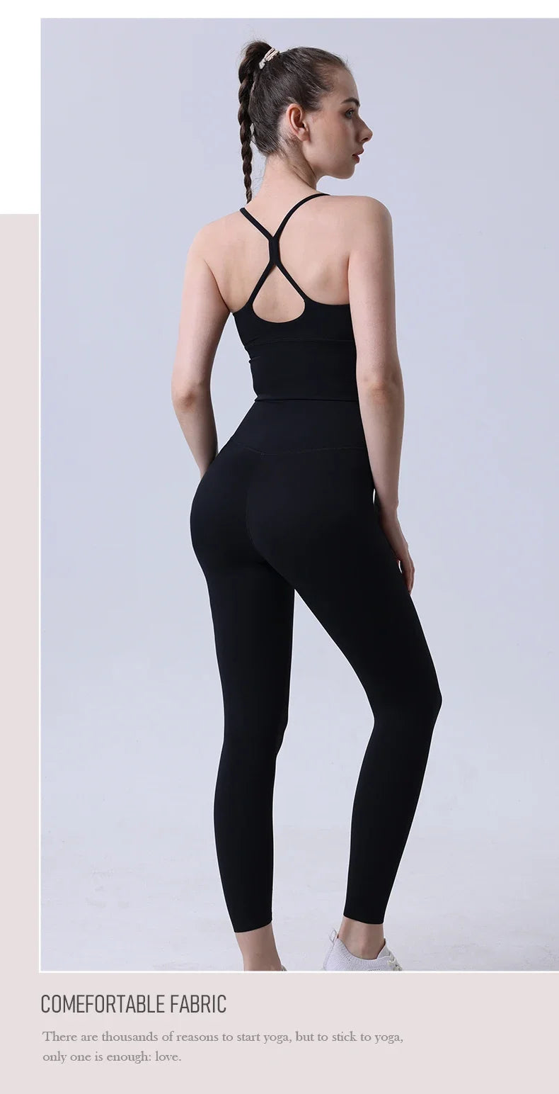 2 Piece Yoga Clothes Women's Tracksuit Athletic Wear Pilates Fitness Suit Gym Workout Push Up Clothes Sports Leggings Suit👚👚