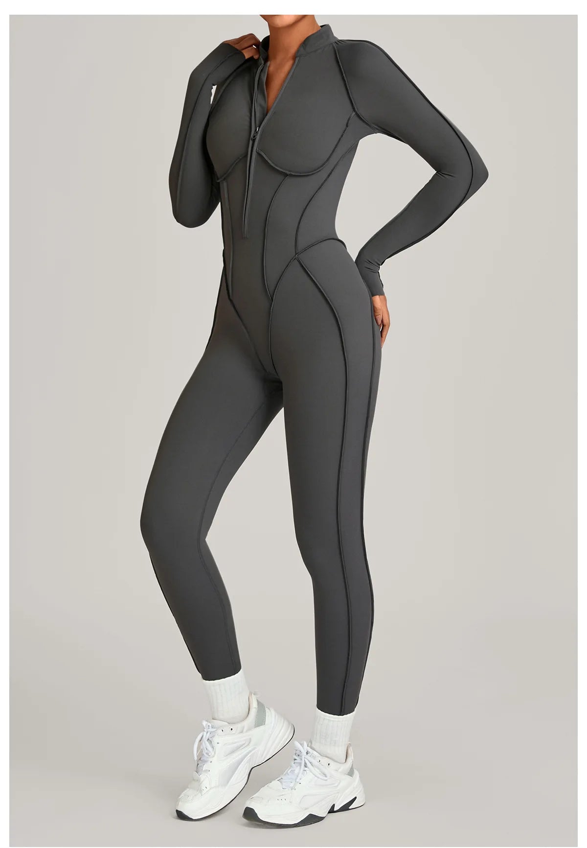 Yoga Suit Yoga Bodysuit Gym Set Women Sportswear Fitness Long Sleeve Sports Jumpsuit Female Workout Clothes One-piece Tracksuits