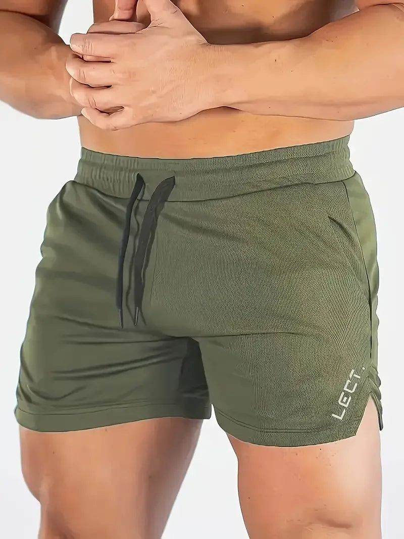 Men's Summer Fitness Gym Sports Shorts Running Hiking Jogging Workout Clothing Quick Dry Breathable Active Wear