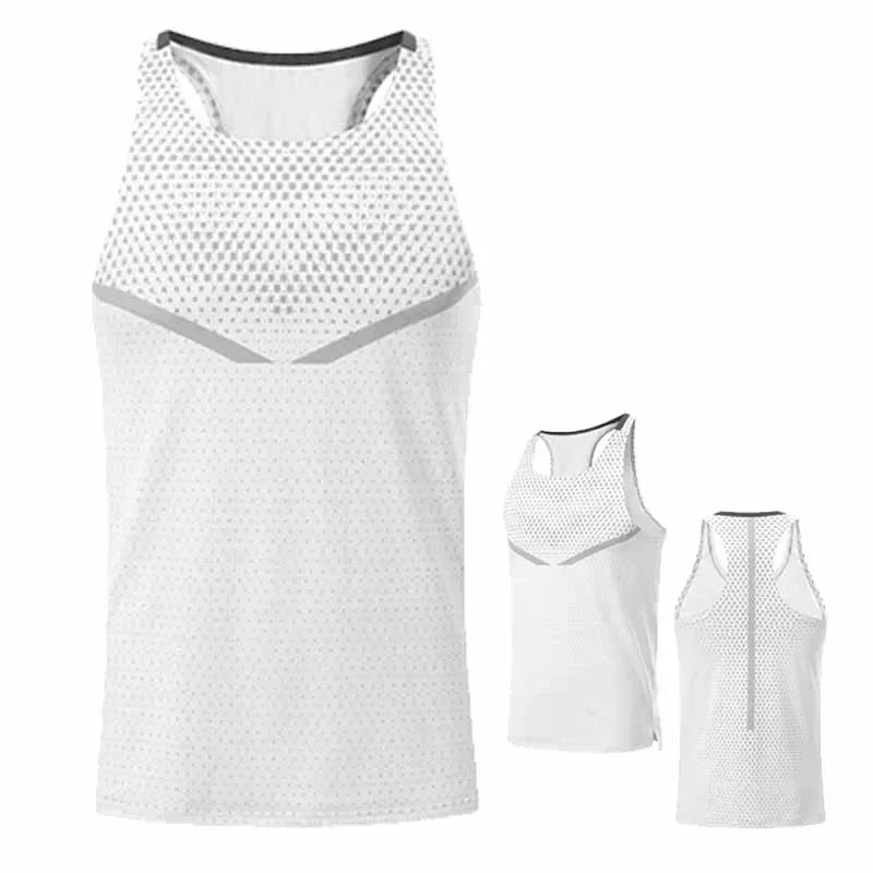 Men's Running Vest Outdoor Training Clothing Male Sportswear Sleeveless T-shirt Gym Jogging Tank Top Bodybuilding T Shirt