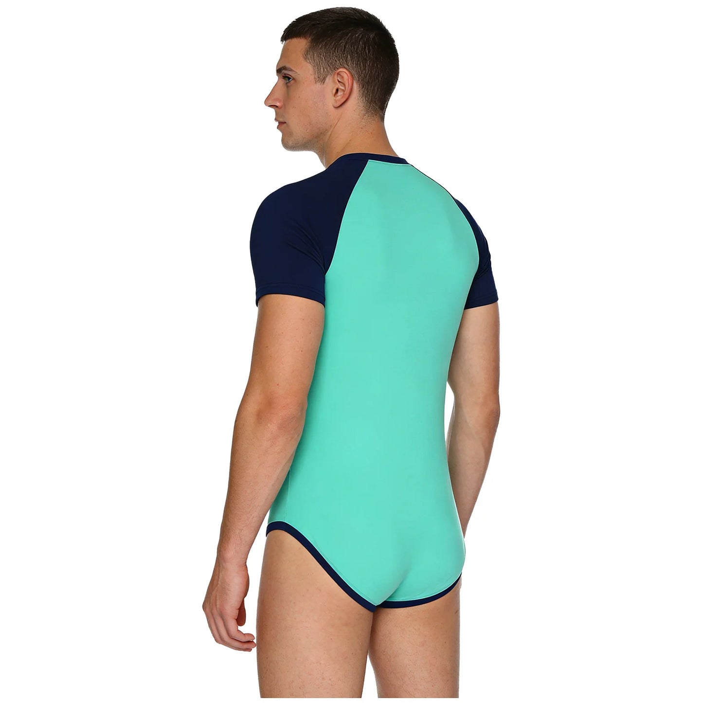 Men Adult Bodybuilding Wrestling Bodysuit Short Sleeve Slim Fit Shirt Jumpsuit for Daily Casual Workout Gym Sports Outfits