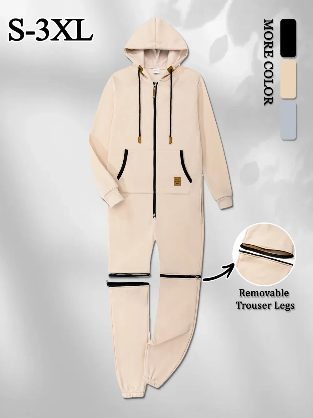 2025 New Men's Sportswear Jumpsuit Autumn Casual Hooded Sweatshirt and Pants 2-in-1 Sets Outdoor Gym Sports Jogging Men Clothing