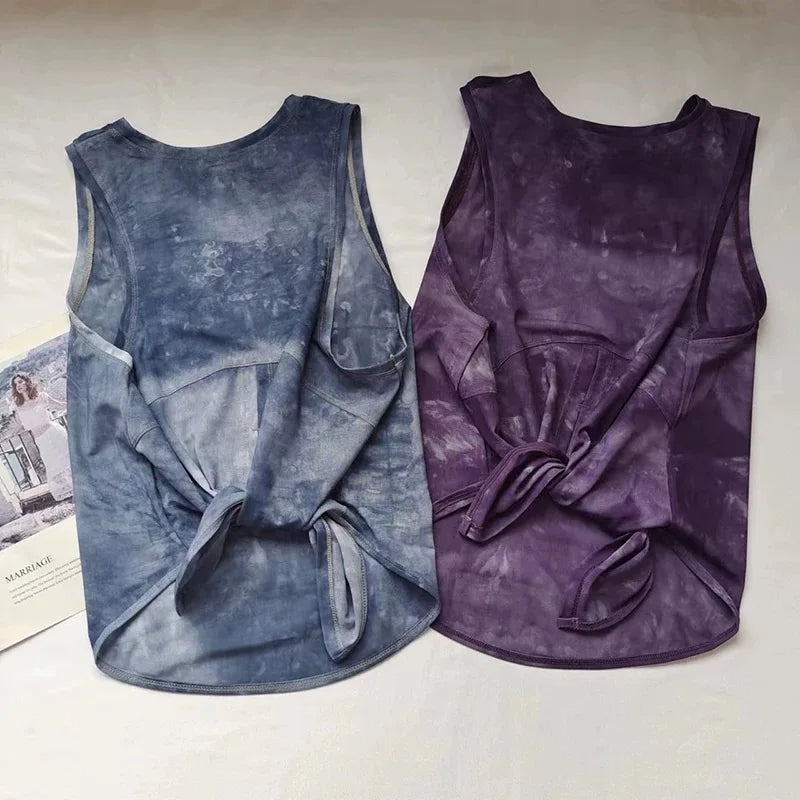 Sports Vest Women's Quick Dry Loose Running Gym Top Sleeveless Beautiful Back Wear Mesh T-Shirt Smock Yoga Wear