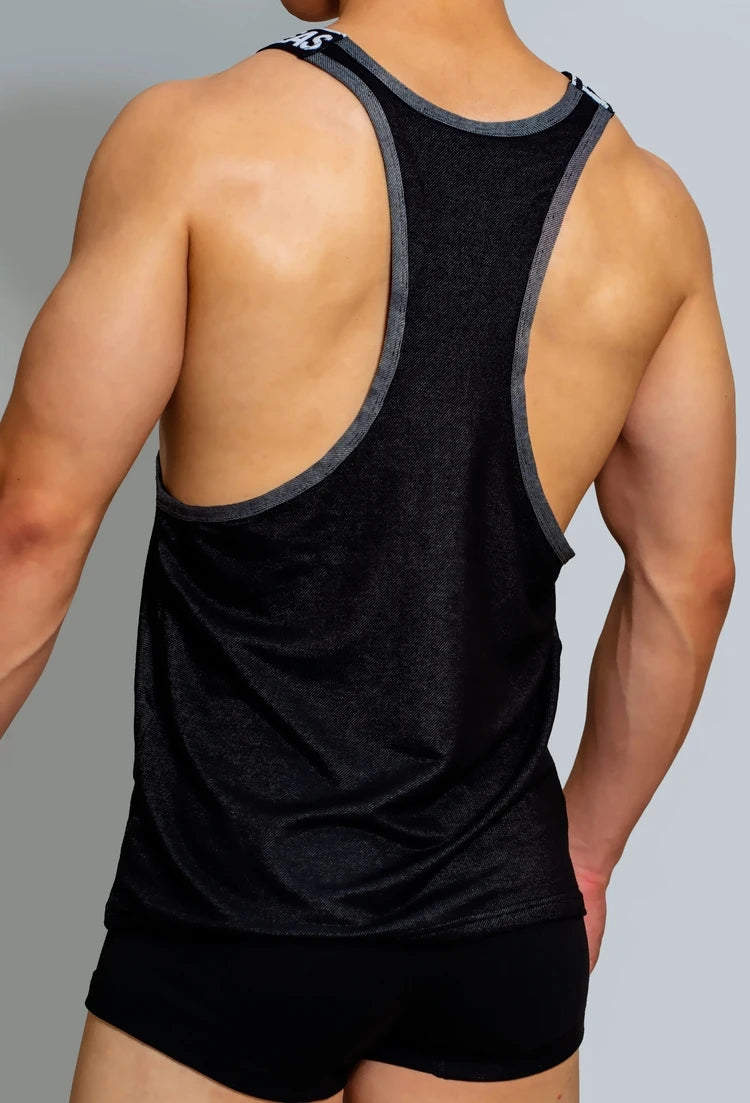 Ropa Hombre Tank Top Gym Solid Fitness Shirt Men Suspenders Loose Men Clothing Camiseta Tirantes Hombre Bodybuilding Home Casual