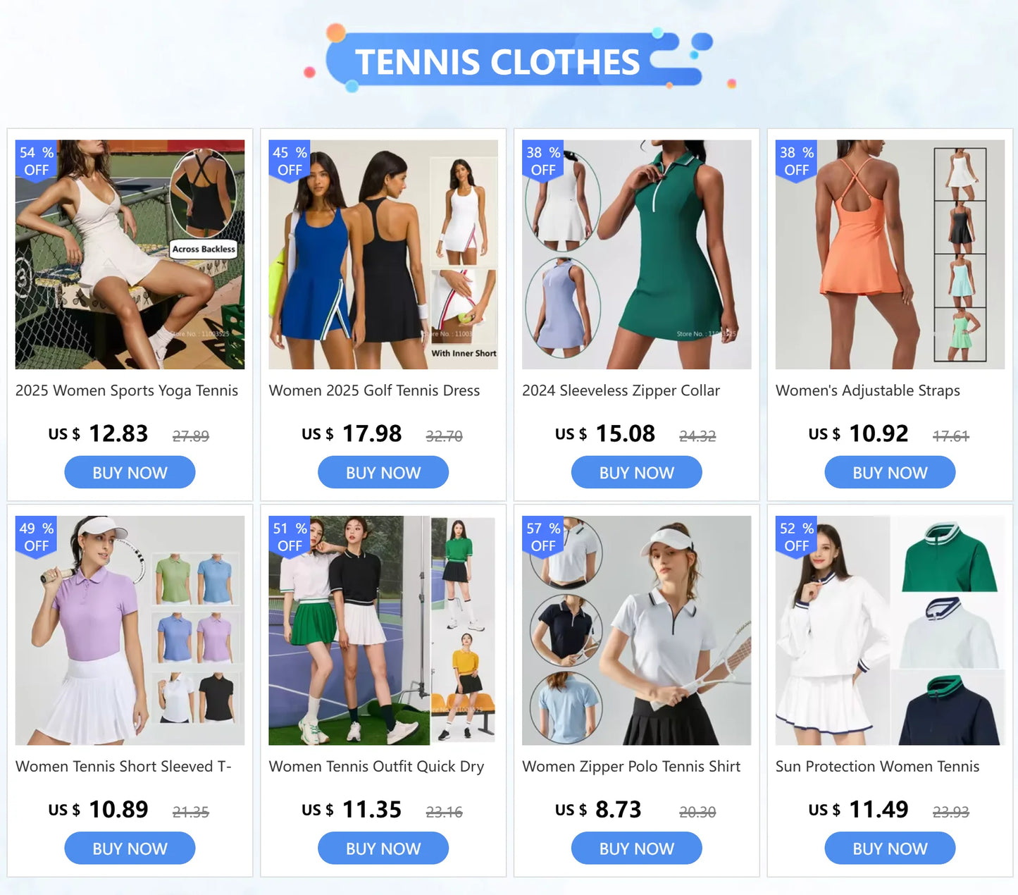 Women Tennis Outfit Quick Dry Fitness Polo Shirt Gym Workout Yoga Top Ladies Pleated Slim Culottes Anti-emptied Badminton Skirt