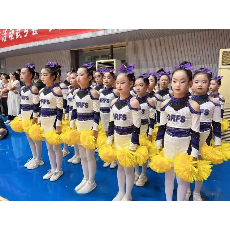 Customized Student Cheerleading Campus Gymnastics Clothing Fitness Exercise Clothes Sports Meeting Dress Team Performance Wear