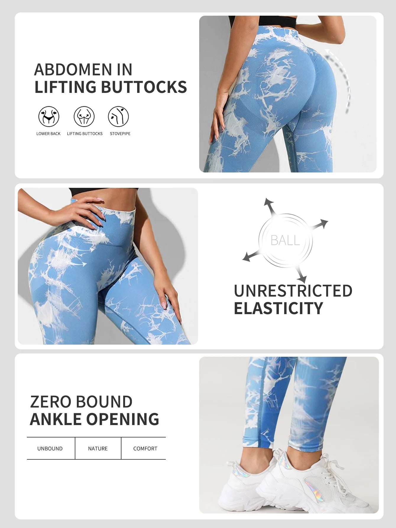 Tie Dye Gym Yoga Pants Fitness Workout Sportswear Clothing For Women High Waist Scrunch Butt Liftting Sports Leggings