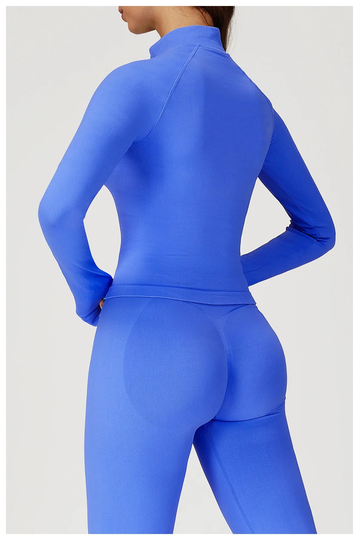 Seamless 2 Pieces Yoga Suit Sports Outfits Women Gym Set Women Tracksuit Running Workout Long Sleeve Sports Shirt Yoga Clothing