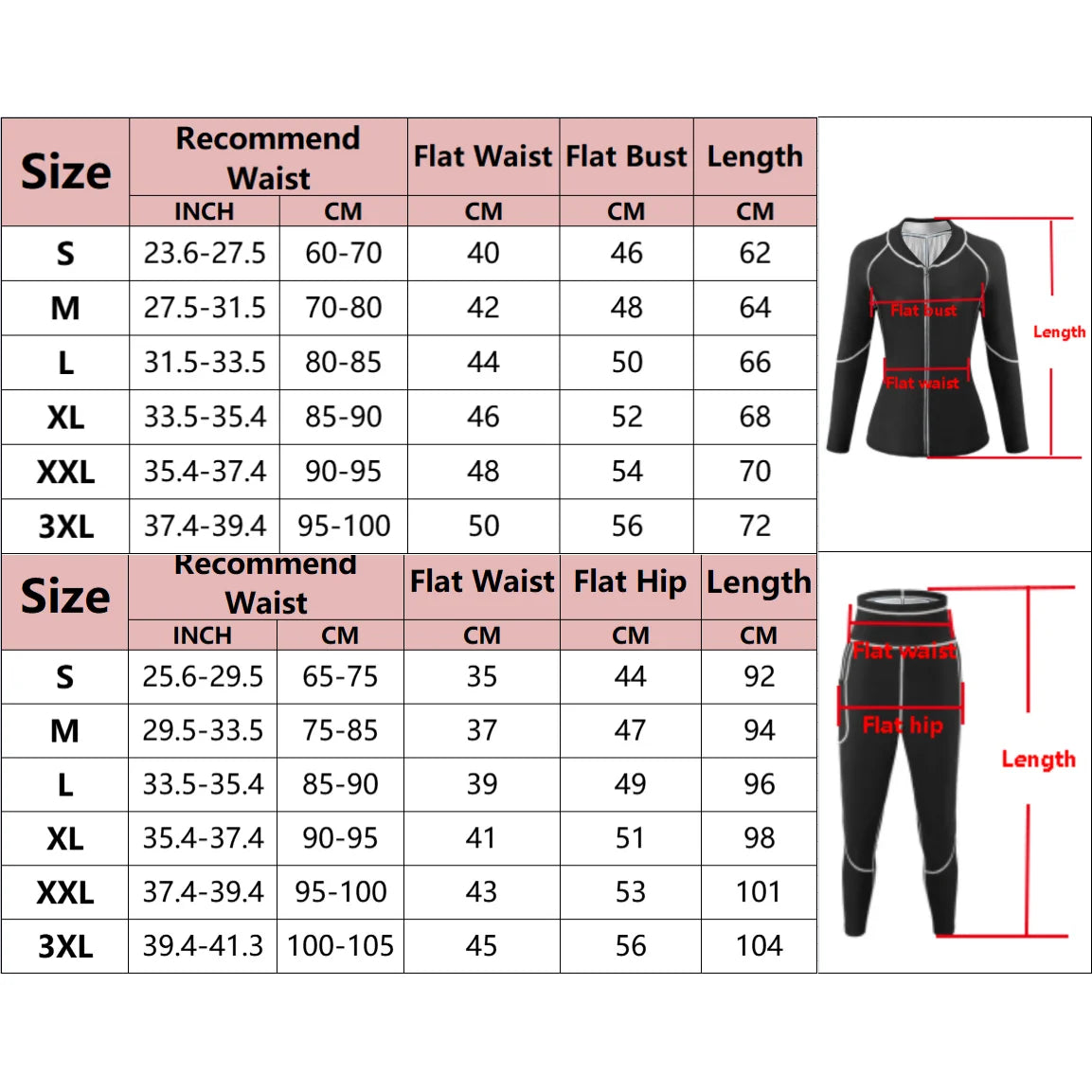 Sauna Suits for Women Gym Clothing Sets Running Fitness Exercise Sportswear Pants Weight Loss Sweating Sports Suit Workout Tops