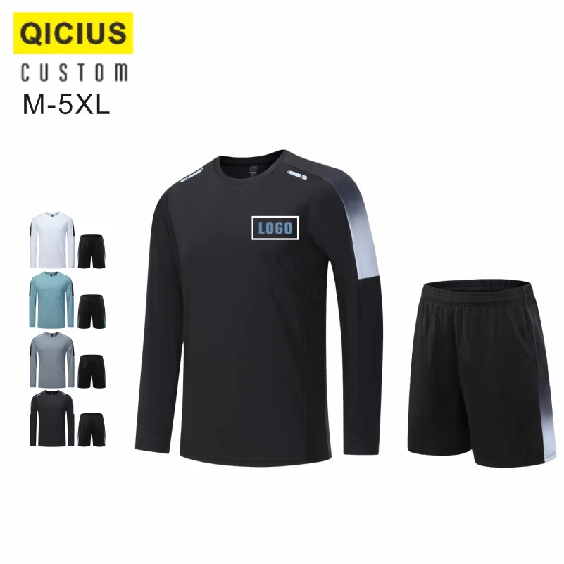 Customized Group Clothing Logo Men Summer Long Sleeves Cycling Jersey Set Bicycle Wear Breathable Cycling Gym Set Clothing