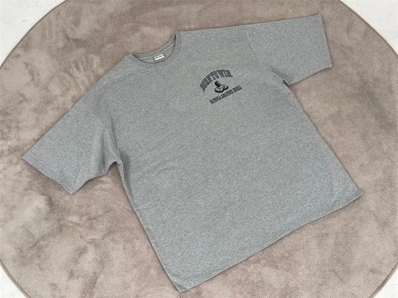 gyms T-shirt Men's Fashion short sleeve Tee Men summer Loose Fitness T-shirt men's Cotton Sports Training tops men sportswear