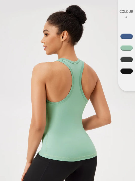Yoga Vest Women Gym Sleeveless Sport Shirt Fitness Training Sportswear Outdoor Running Sport Tank Tops running fitness clothes
