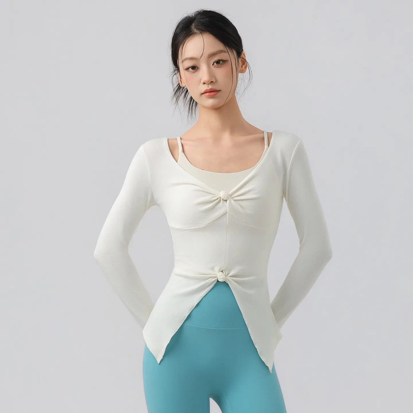 Yoga Clothes for Women Long-sleeved Shirts Gym Tight Running Training Pilates Fitness Clothes Slimming Sports Yoga Tops Clothing
