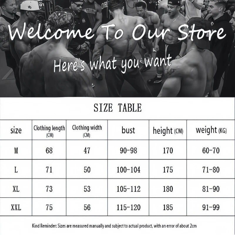 2025 New Cotton Exercise Gym Vest - Men's Muscle Sleeveless Sportswear, Front & Back Print Stringer for Bodybuilding Fitness