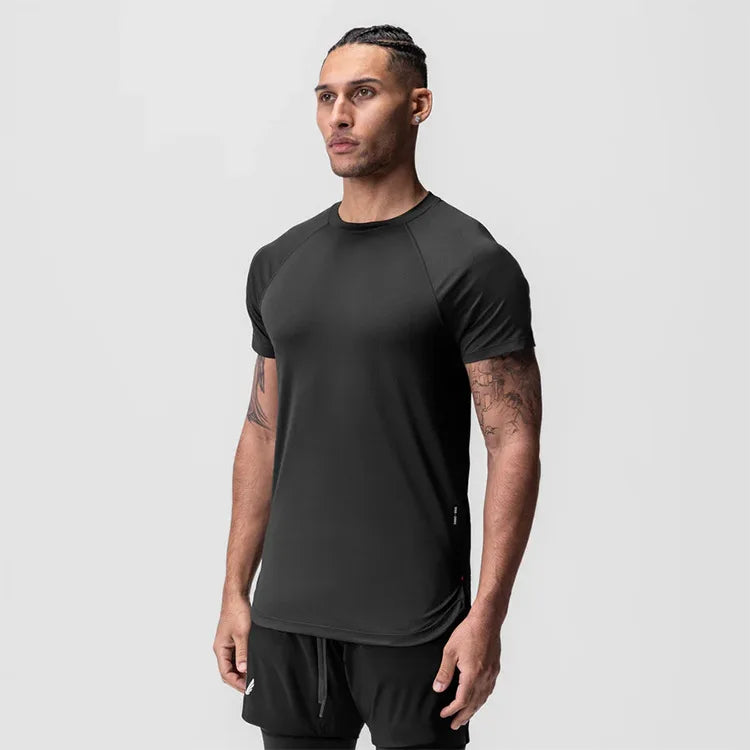 Gym Mens Summer Casual Skinny Compression T-Shirt Short Sleeve Tee Man Fitness Quick Dry Sport Sweatshirt Tops Workouts Clothing