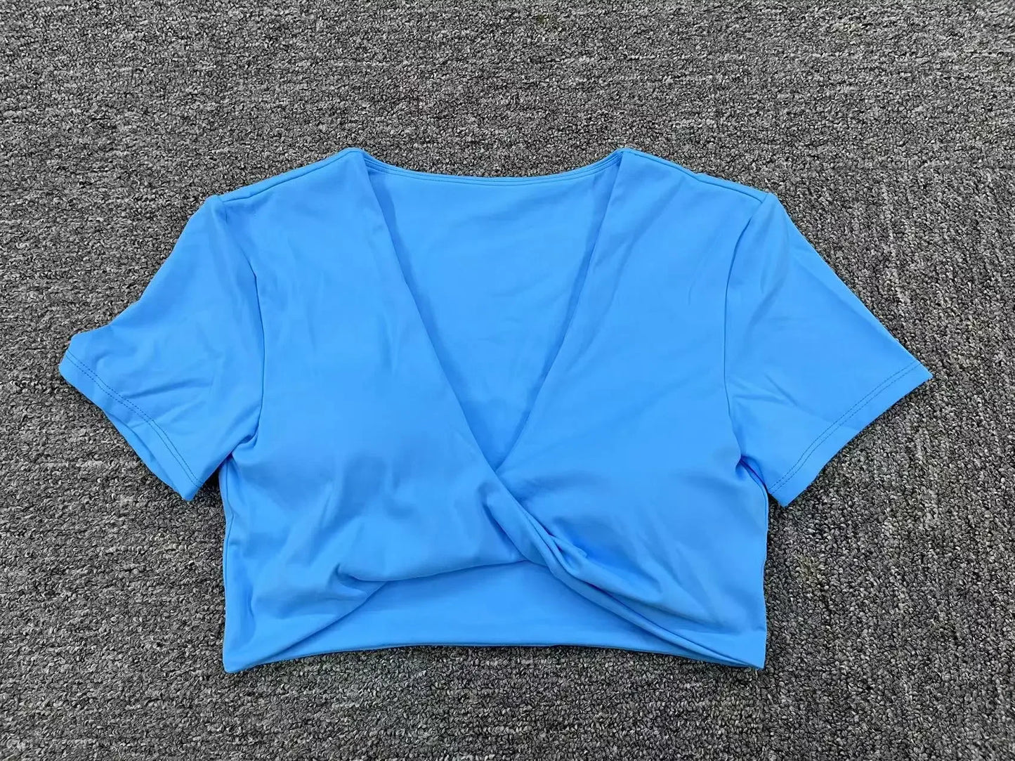 Women Sports Top Padding Gym T-shirt 2025 Sport Crop Top Woman Sportswear Yoga Clothing Tracksuit Brown Wine Red White Blue Navy