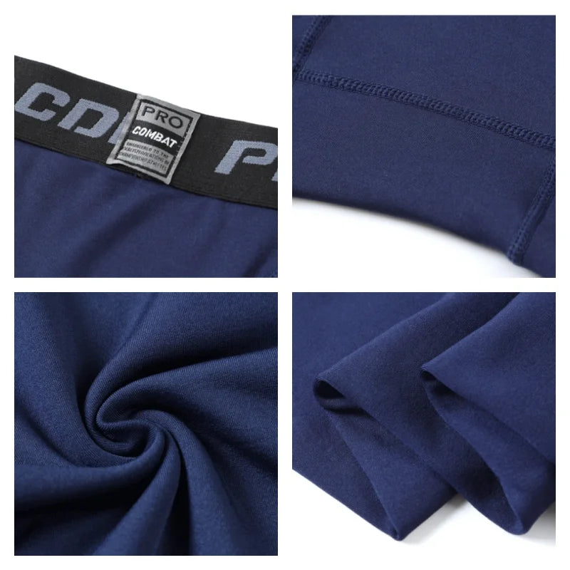 Winter Underwear Pants Warm Fleece Liner Running Skiing Tights Men Compression Sports GYM Fitness Pants Quick Dry Leggings